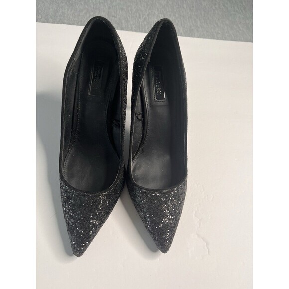 Forever 21 Women’s Heel Black Sparkly Shoes Size 8,5 - Picture 1 of 6